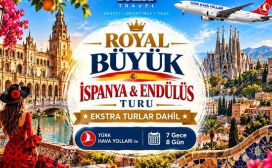 Royal Büyük İspanya & Endülüs Turu |  Ekstra Turlar Dahil  |  7 Gece 8 Gün  |  THY ile